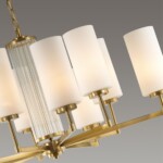 4990/10 HALL ODL23 637 матов. золотой/белый/стекло Люстра E27 10*40W KASALI — изображение 5