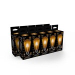 102802006 Лампа Gauss LED Filament ST64 E27 6W Golden 550lm 2400К 1/10/40 — изображение 5