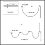 4399/40CL HIGHTECH ODL23 301 ант.бронза/металл/канат Потолочный св-к встраиваемый (2 крепления и крючок в комплекте) IP20 LED 40W 1580Лм 3000K CORDA — изображение 3