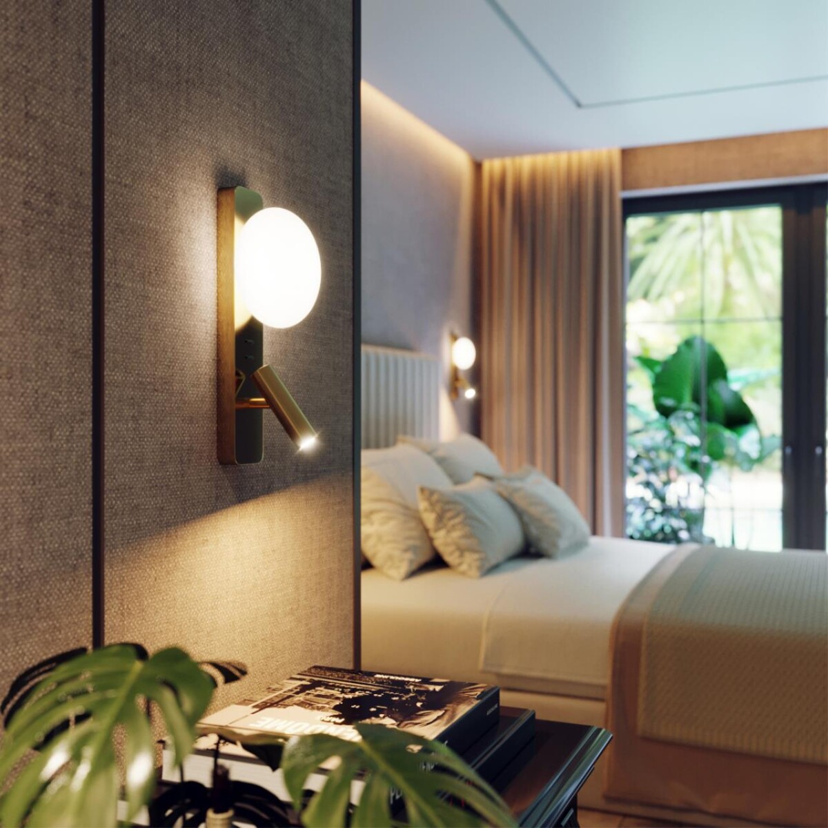 7050/5WL HIGHTECH ODL25 473 металл/металл бронза Настенный светильник IP20 LED 1*5W + 1*3W ALBERGO — изображение 2