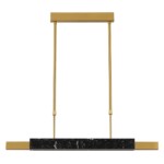 4361/25L MIDCENT ODL24 000 черный мрамор/антич. бронза/металл/акрил Подвесной светильник IP20 LED 25W 3000K 220V MARMI