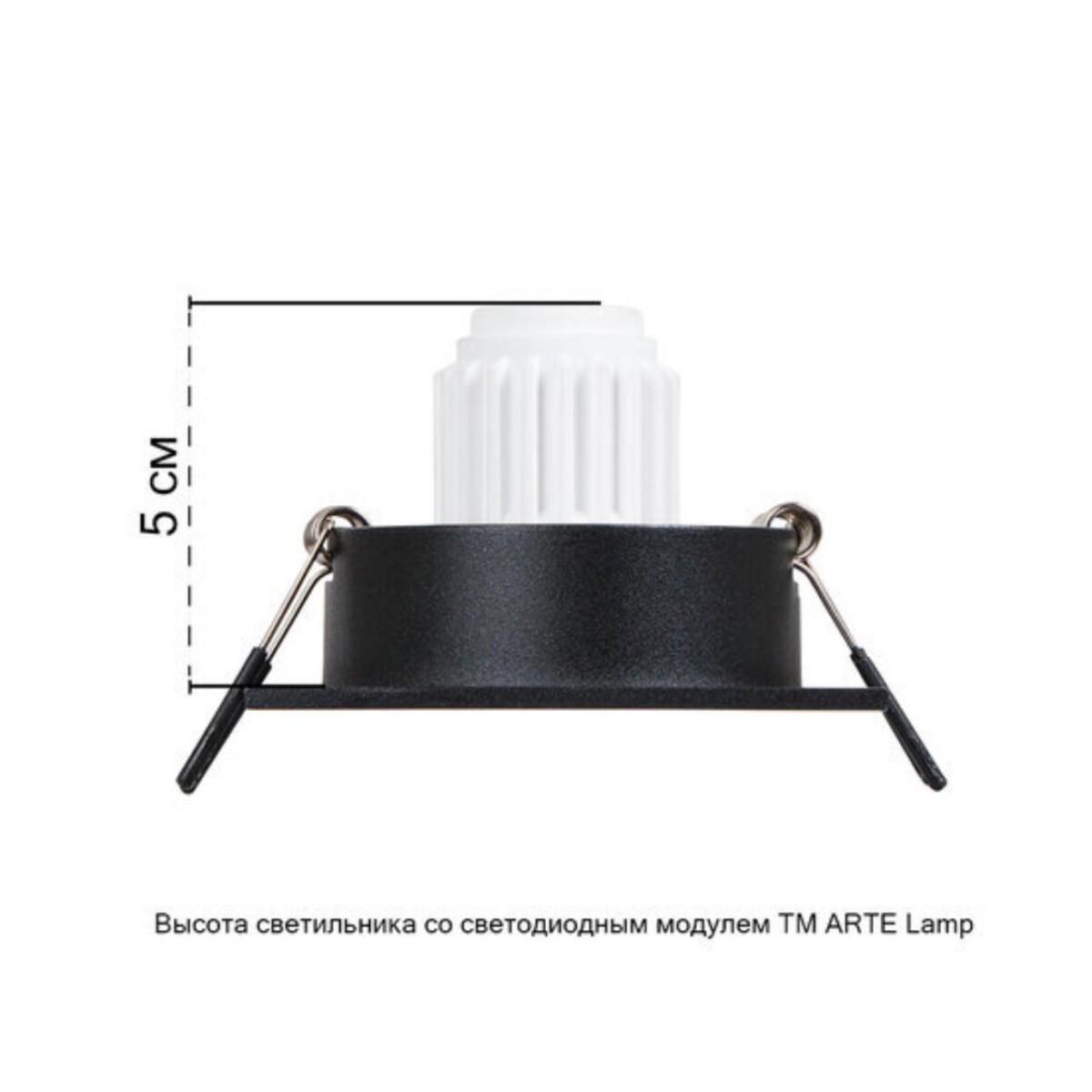 A2068PL-1BK Светильник потолочный встраиваемый TARF MINI для MR11 75x75x22мм черный IP20 монтаж Ø65мм — изображение 3