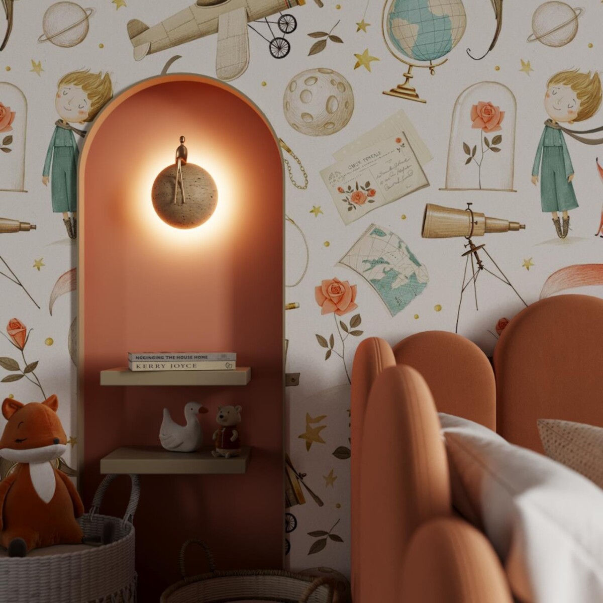 7011/5WL L-VISION ODL25 181 Настенный светильник латунь/камень IP20 LED 1*5W 3000K 220V CONFUCIUS — изображение 2