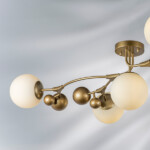 815553 Люстра CROCO 5х5W (led) G9 ЗОЛОТО/БЕЛЫЙ — изображение 7