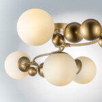 815553 Люстра CROCO 5х5W (led) G9 ЗОЛОТО/БЕЛЫЙ — изображение 8