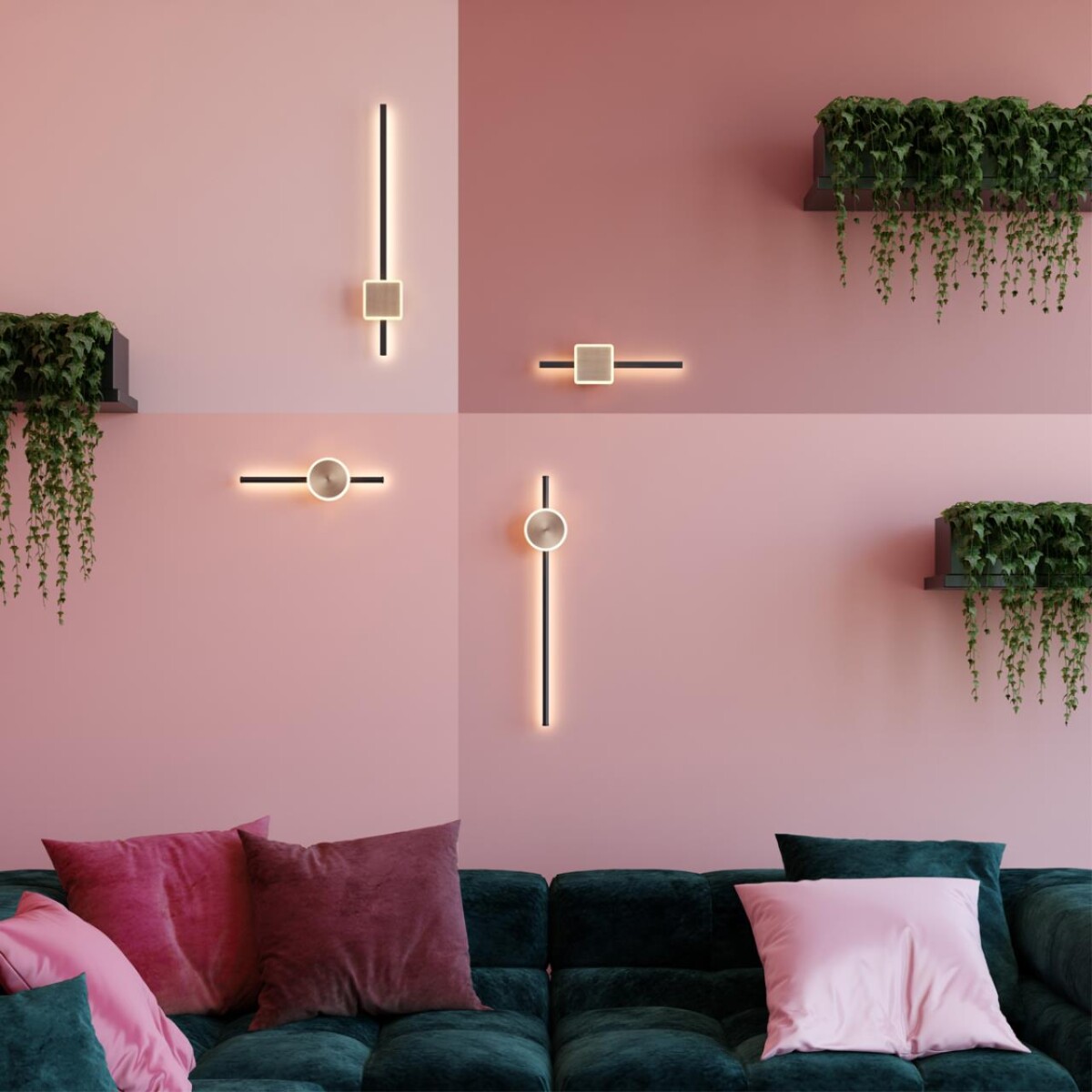 4257/18WL HIGHTECH ODL21 453 черн/ант.бронза Настен.светильник IP20 LED 18W 1148Лм 3000K STILO — изображение 1