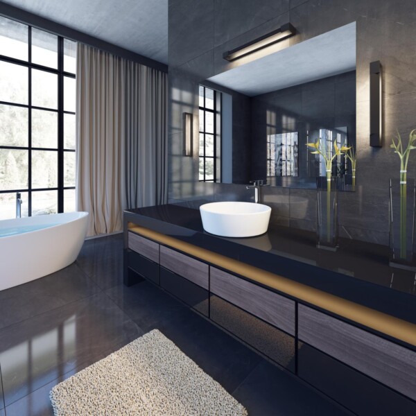 3888/12WB HIGHTECH ODL20 495 черн/металл Настен.поворотн.светильник LED 4000K 12W 220V IP44 ARNO