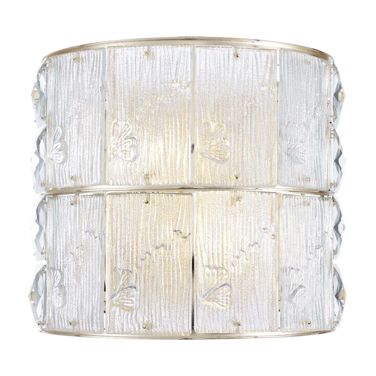 5070/2W HALL ODL24 601 золото/прозрачный/матовый/металл/хрусталь/стекло Бра E14 2*40W FIESTA — изображение 2