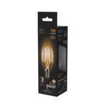 103801107 Лампа Gauss LED Filament Свеча E14 7W 550lm 2700К 1/10/50 — изображение 4