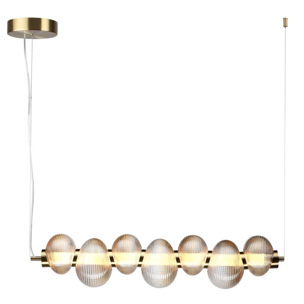 5095/24L L-VISION ODL25 359 латунный/янтарный градиент/металл/стекло Подвес линейный LED 24W 4000K 2686Лм BRUCO — изображение 3