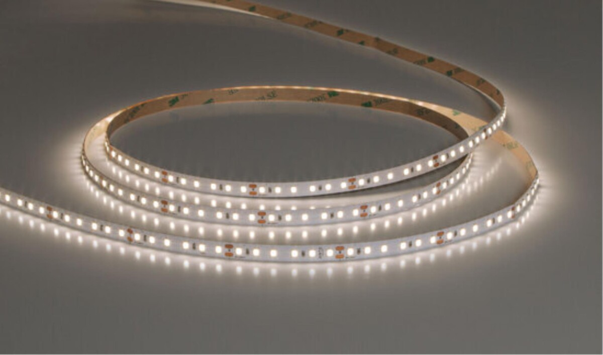 A2412008-02-4K Светодиодная лента 24В 9,6Вт/м 1000Лм/м 4000К 90+ 8мм SMD2835 120шт/м 5м IP20 — изображение 4