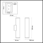 3833/2WA HIGHTECH ODL20 445 золотистый/металл Настенный светильник E27, LED max 7W 220V DARIO — изображение 2
