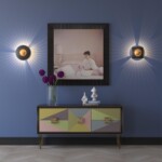 4223/13WL MIDCENT ODL21 447 черн/золот/металл Настенный светильник IP20 LED 13W 1520Лм 3000K ADAMAS