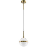 813111 Подвес GLOBO 1х40W E14 бронза/белый