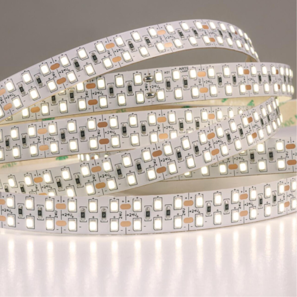 A2424015-01-3K Светодиодная лента 24В 20Вт/м 2200Лм/м 3000К 90+ 15мм SMD2835 240шт/м 5м IP20 — изображение 3
