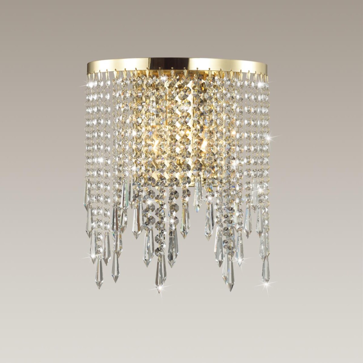 5028/2W MODERN ODL23 621 золотой/прозрачный металл/хрусталь Бра E14 2*40W CHOKKA — изображение 3