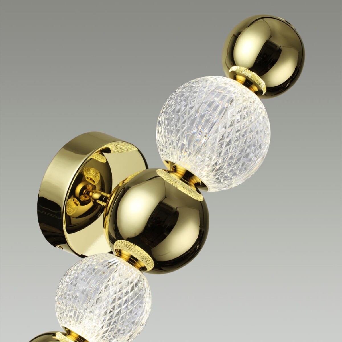 5008/7WL L-VISION ODL23 573 золотой/прозрачный/металл/акрил Бра LED 7W 4000K 380Лм CRYSTAL — изображение 4