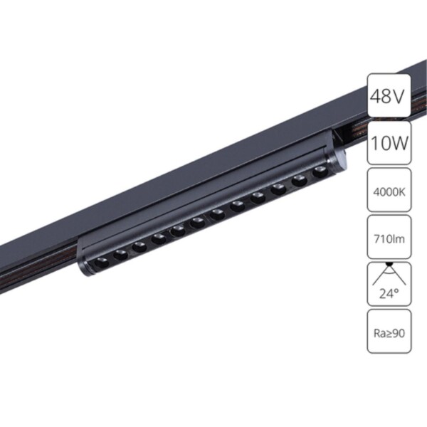 A7268PL-1BK СВЕТИЛЬНИК ПОТОЛОЧНЫЙ OPTIMA 48В 10Вт 710Лм 4000К 90+ 24°