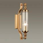 4943/1W DROPS ODL22 507 бронзовый/прозрачный/стекло Настенный светильник с выкл. E14 1*40W IP44 TOLERO — изображение 4