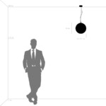 803117 Подвес DISSIMO 1х40W E27 ЧЕРНЫЙ/БЕЛЫЙ — изображение 2