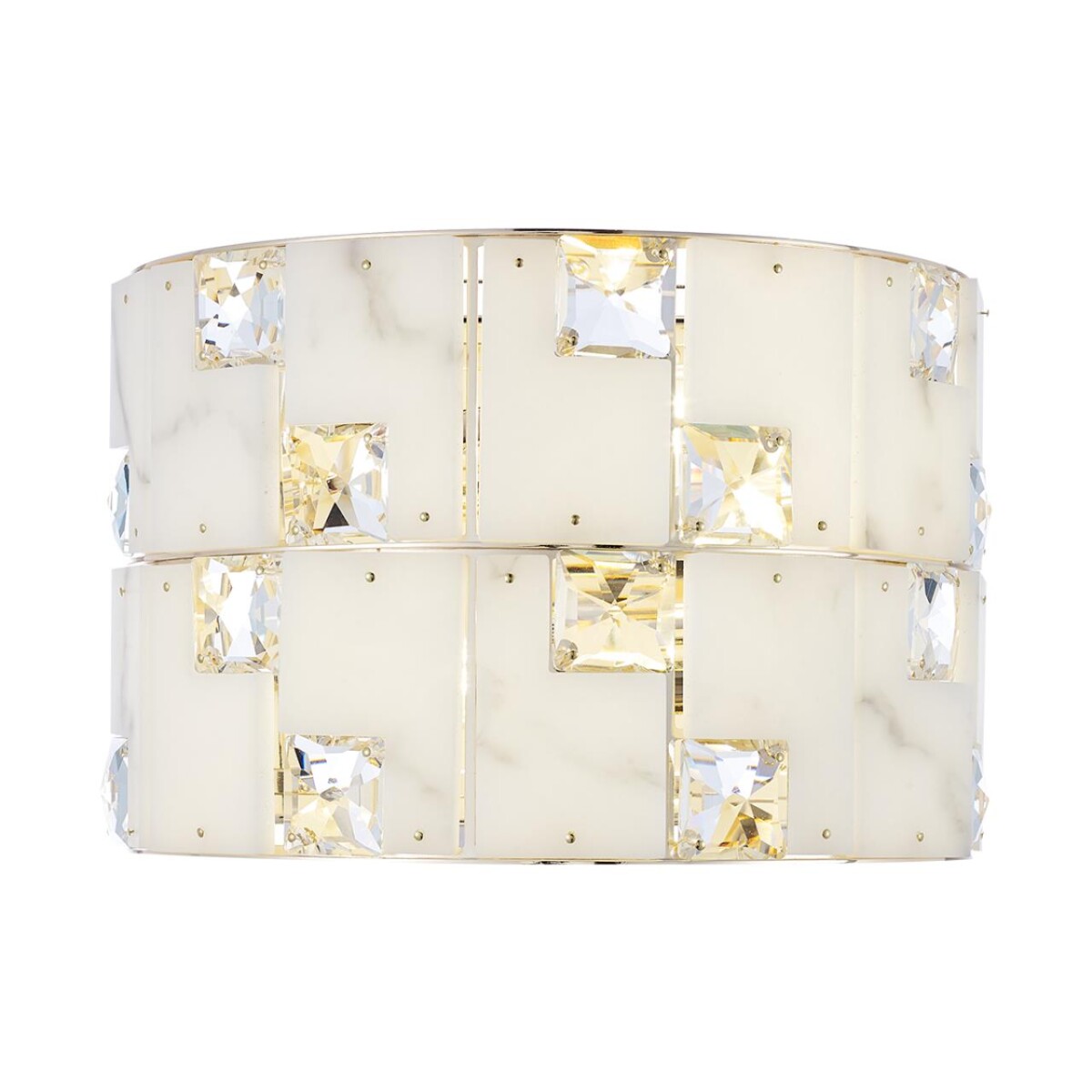 5076/2W HALL ODL24 599 золото/прозрачный/белый/металл/хрусталь/алебастр Бра E14 2*40W CHESSI — изображение 2