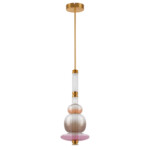 737540 2КОР! Люстра EMISFERO LED 4х6W 1200LM ЗОЛОТО/МУЛЬТИКОЛОР 3000K