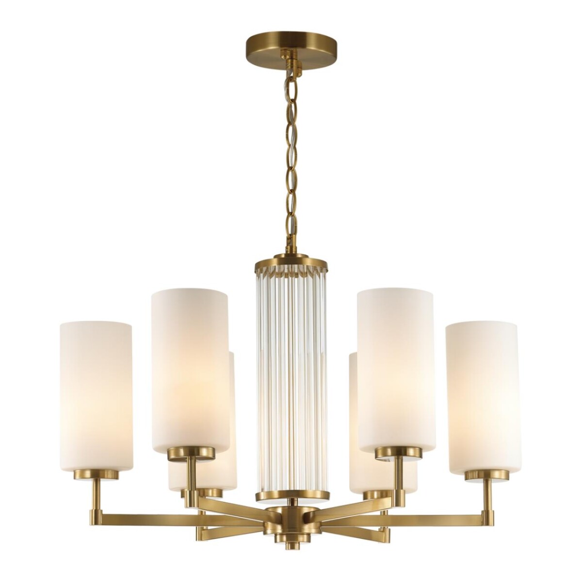 4990/6 HALL ODL23 637 матов. золотой/белый/стекло Люстра E27 6*40W KASALI — изображение 3