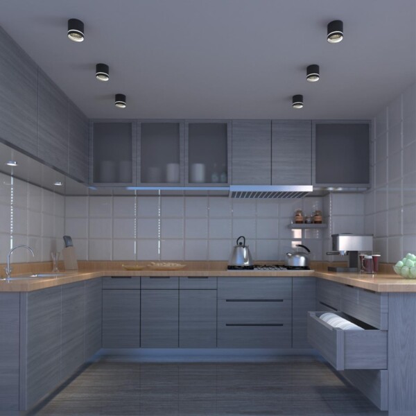 358491 OVER NT20 394 черный Светильник накладной IP20 LED 4000K 12W 220V ARUM