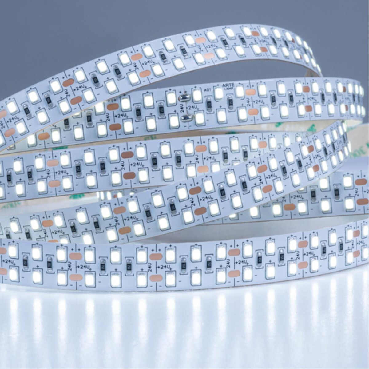 A2424015-03-6K Светодиодная лента 24В 20Вт/м 2200Лм/м 6000К 90+ 15мм SMD2835 240шт/м 5м IP20 — изображение 3