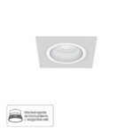 A2465PL-1WH Светильник потолочный встраиваемый IMAI для MR16 92x92x27мм белый IP20 монтаж Ø82мм