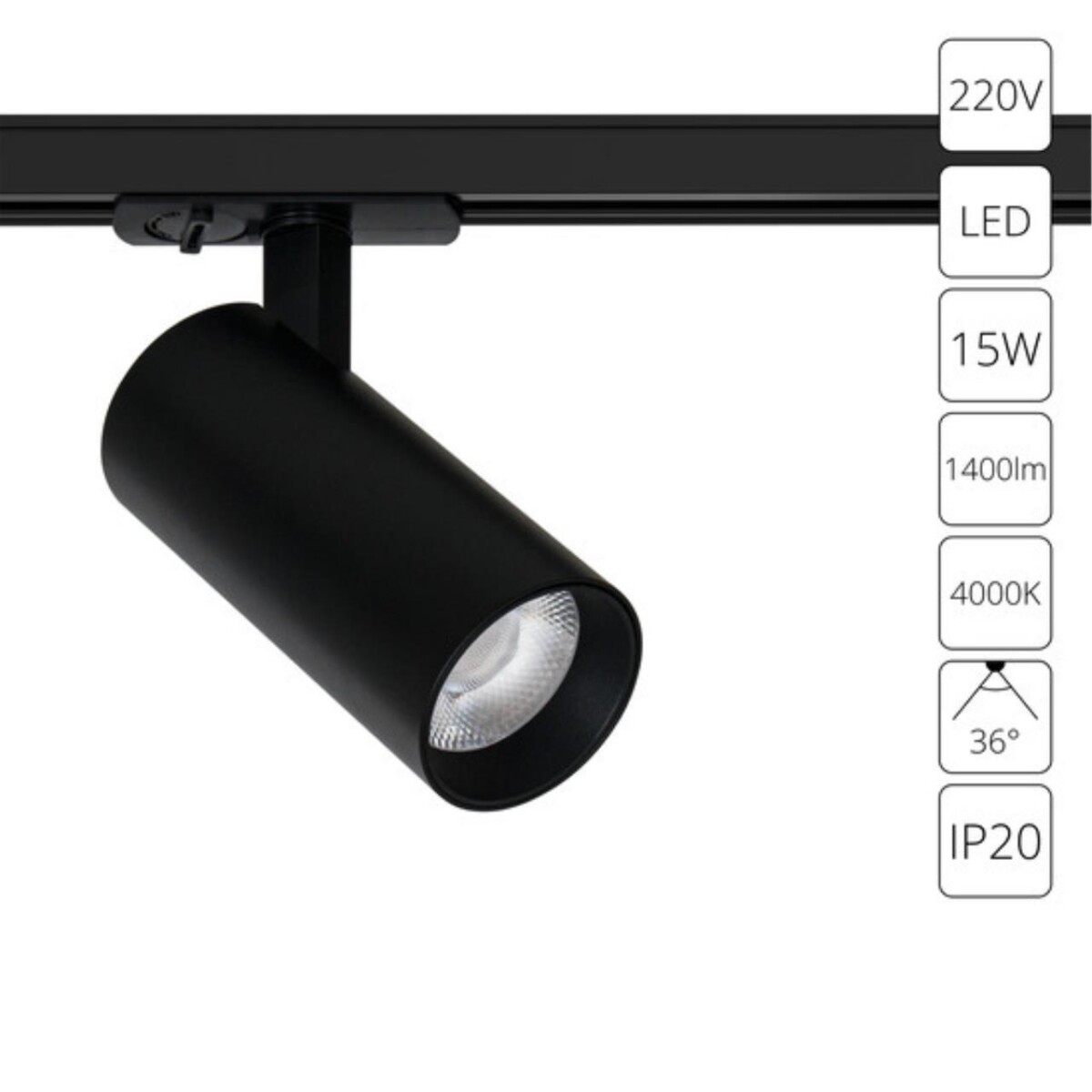 8414925a08f8e719cf3979fb4bf2c607 A1946PL-1BK СВЕТИЛЬНИК ПОТОЛОЧНЫЙ BENE 220В 15Вт 1400Лм 4000К 90+ 36° — изображение 1