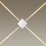 4258/8WL HIGHTECH ODL21 333 белый/металл Настенный светильник IP20 LED 8W 444Лм 3000K VISTA — изображение 3