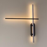 3890/20WLP L-VISION ODL20 310 черный/металл Настенный светильник LED 3000/3800/4800K (перекл. ч/з тумблер) 21W 220V RUDY — изображение 3