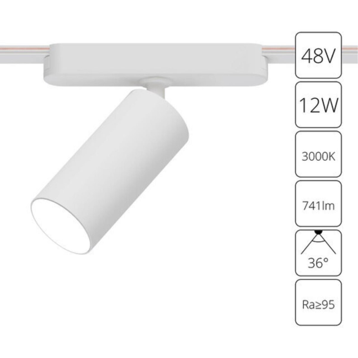 A1158PL-1WH СВЕТИЛЬНИК ПОТОЛОЧНЫЙ RAPID 48В 12Вт 741kv 3000К 95+ 36° — изображение 1