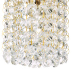 в наличии 795312 Подвес CRISTALLO 1х40W G9 ЗОЛОТО - купить в интернет-магазине Светильники Торг