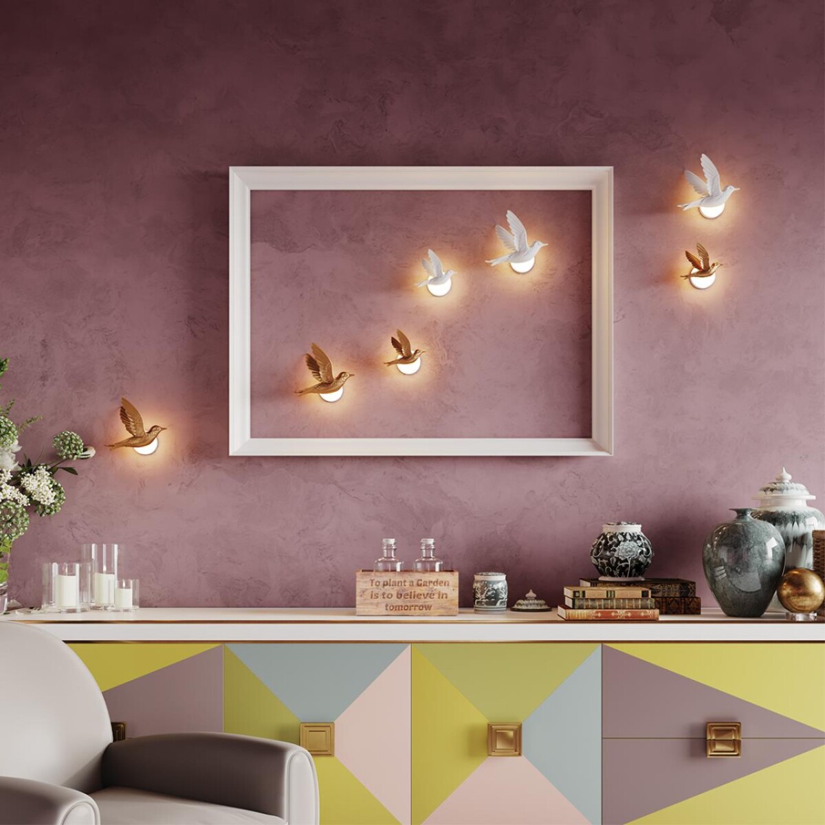 4310/3WLA HIGHTECH ODL22 429 белый гипс Настенный светильник (ПРАВ.) IP20 LED 3W 122Лм 3000K COLOMBELLA — изображение 1