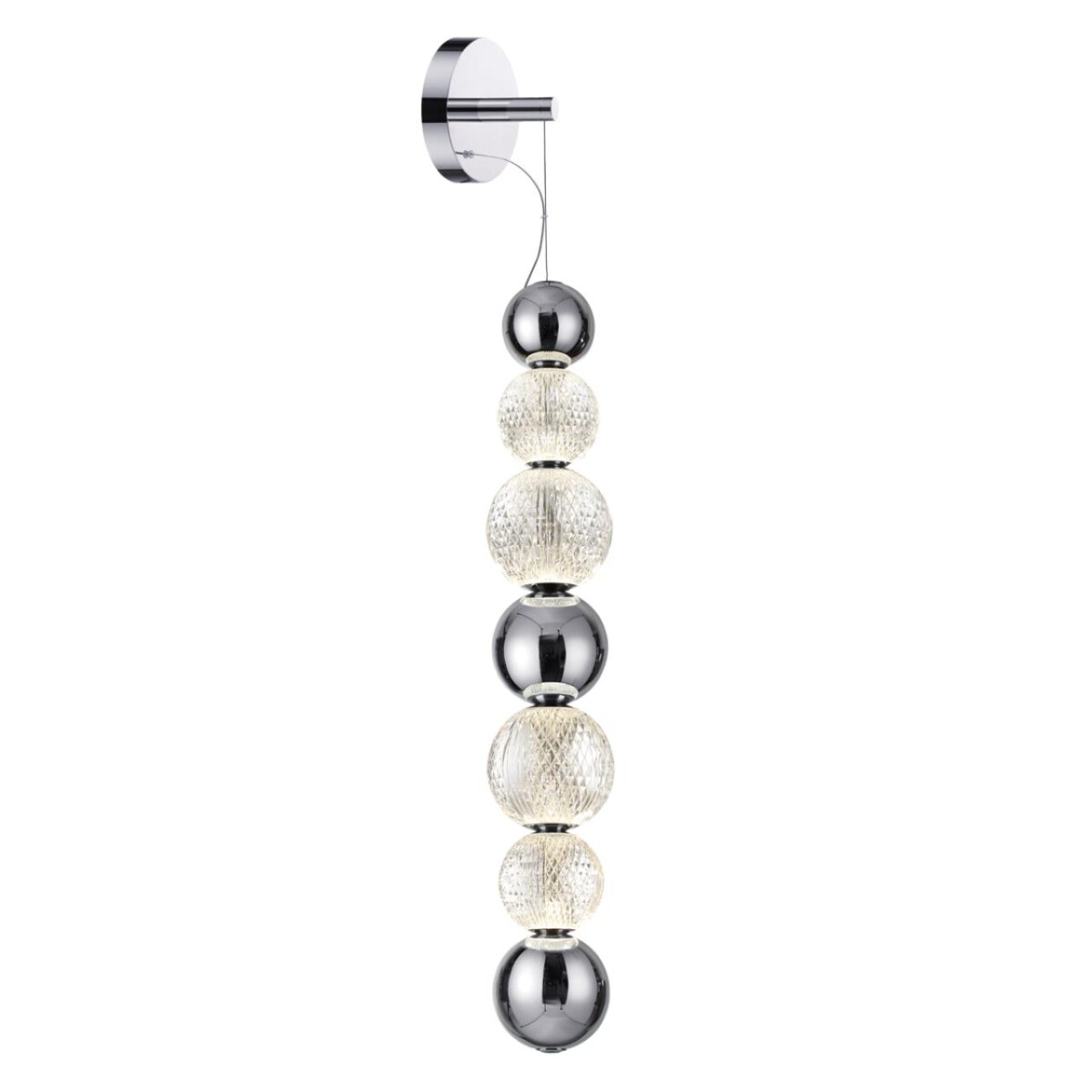 5007/13WL L-VISION ODL23 571 хром/прозрачный/металл/акрил Настенный светильник LED 13W 4000K 700Лм CRYSTAL — изображение 3