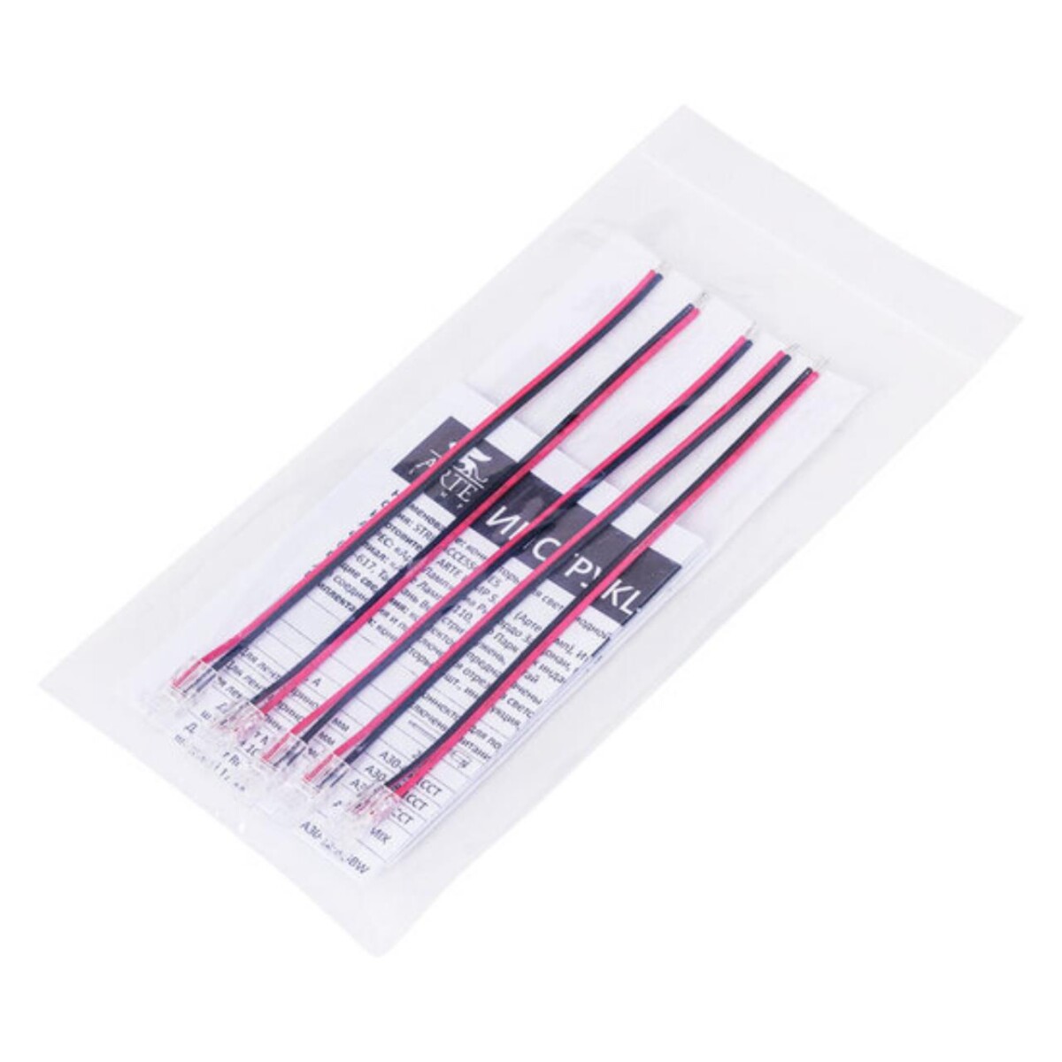 A30-05-1CCT КОННЕКТОР ДЛЯ ПОДКЛЮЧЕНИЯ ПИТАНИЯ ОДНОЦВЕТНОЙ СВЕТОДИОДНОЙ ЛЕНТЫ ШИРИНОЙ 5 ММ, В КОМПЛЕКТЕ 5 ШТ — изображение 2