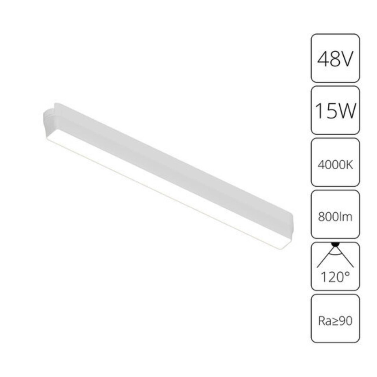 A6168PL-1WH СВЕТИЛЬНИК ПОТОЛОЧНЫЙ RAPID 48В 15Вт 800лм 4000К 90+ 120° — изображение 1