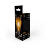 102802006 Лампа Gauss LED Filament ST64 E27 6W Golden 550lm 2400К 1/10/40 — изображение 4