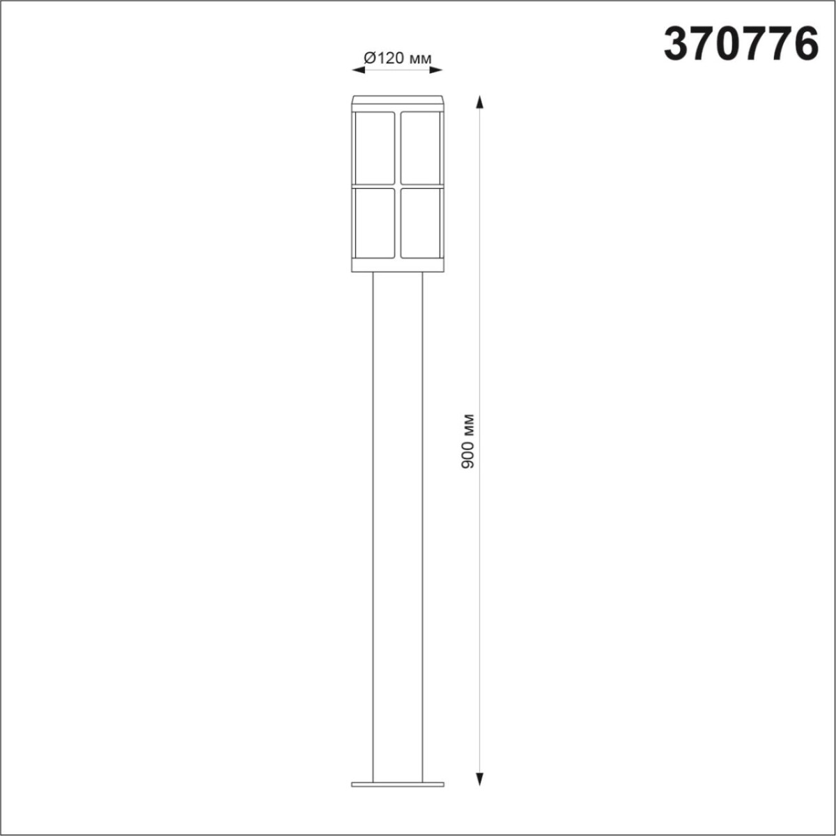 370776 STREET NT21 666 Светильник ландшафтный IP54 E27 18W 220-240V ZEBRA — изображение 2