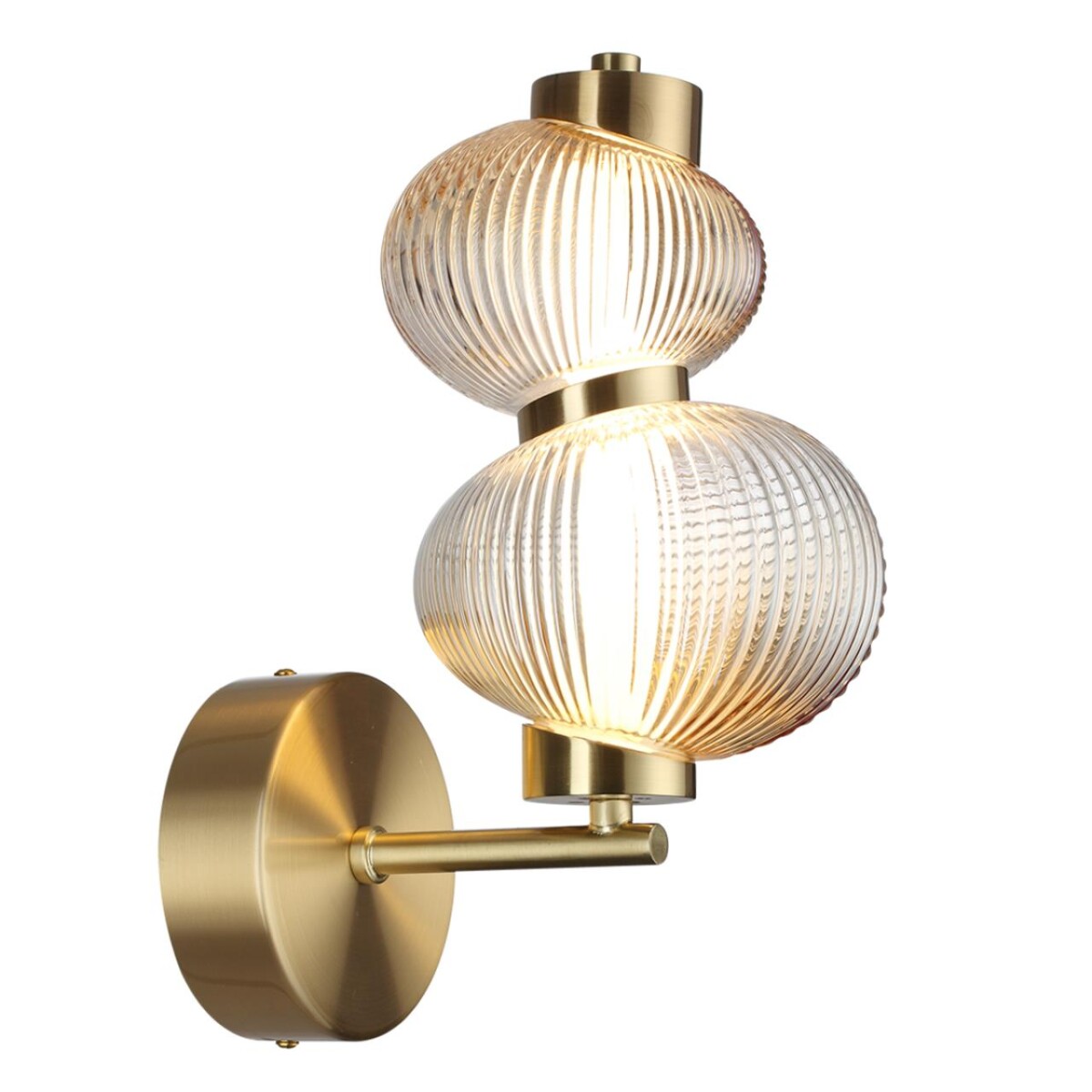 5095/8WL L-VISION ODL25 359 латунный/янтарный градиент/металл/стекло Настенный светильник LED 8W 4000K 932Лм BRUCO — изображение 3