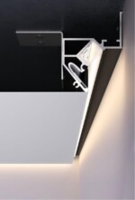 A680206 Теневой профиль GAP для натяжного потолка, декоративная вставка в комплекте, 2 метра, черный — изображение 5