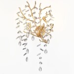 4969/3W HALL ODL24 613 античн.бронза/алюмин./хрусталь Бра G9 3*40W DELICA — изображение 2