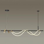 4397/40L HIGHTECH ODL23 301 черный/античная бронза/металл/канат Подвесной св-к с раздельн. вкл IP20 LED 40W 1580Лм 3000K CORDA — изображение 3