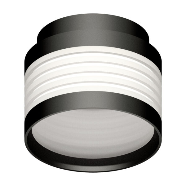 C8432 SBK/FR черный песок/белый матовый D110*H90mm GX53