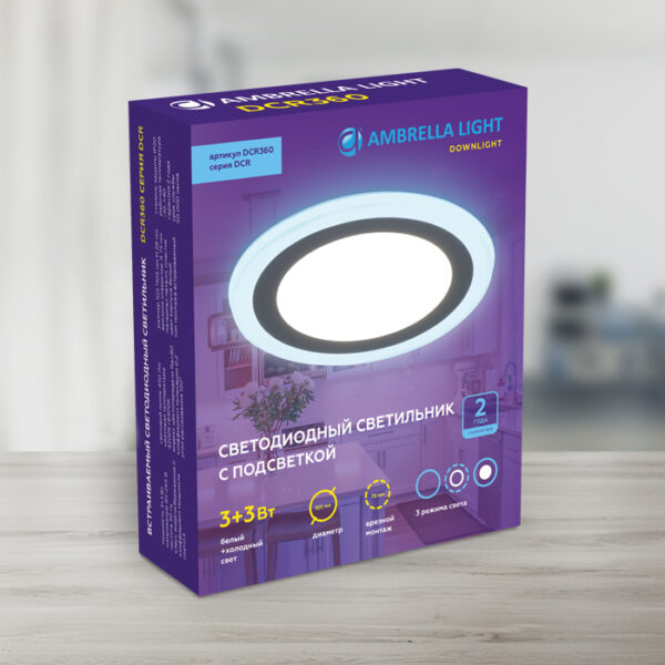 DCR360 3W+3W 4200K/6400K 85-265V D105*28