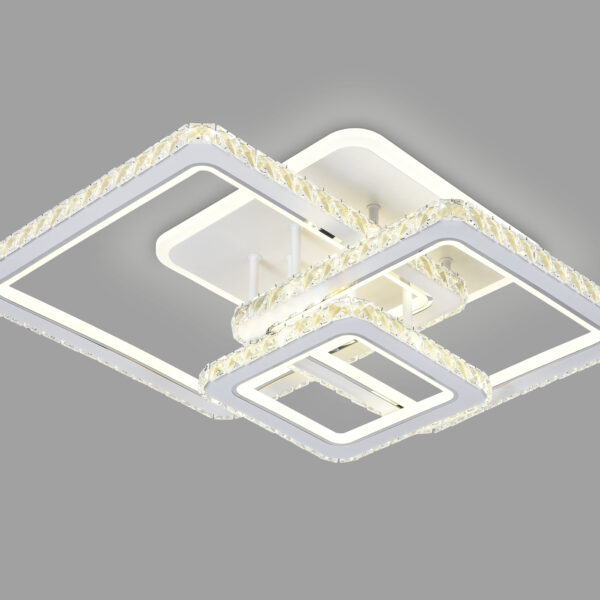 FA1732/3 WH/CH белый/хром 145W 3000K/4200K/6400K 670*510*150 (ПДУ РАДИО 2.4G)