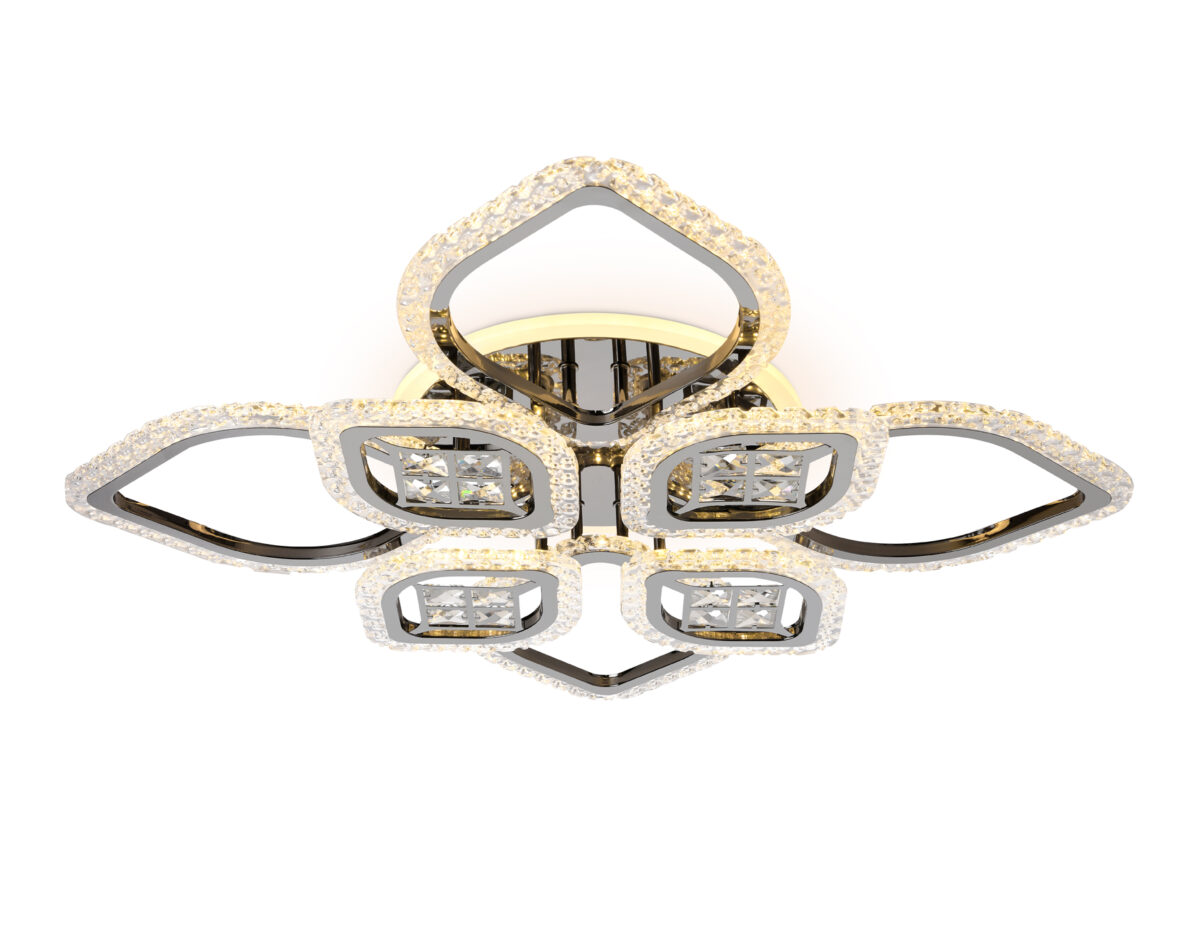 FA2835/4+4 DCH черный хром 3000K/4200K/6400K 118W 750*750*120 (ПДУ РАДИО 2.4G) — изображение 3