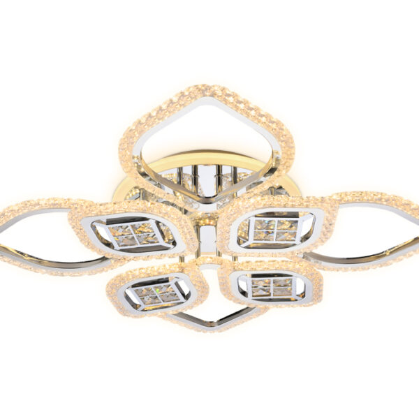 FA283/4+4 CH хром 147W 750*750*120 (ПДУ РАДИО 2.4G)